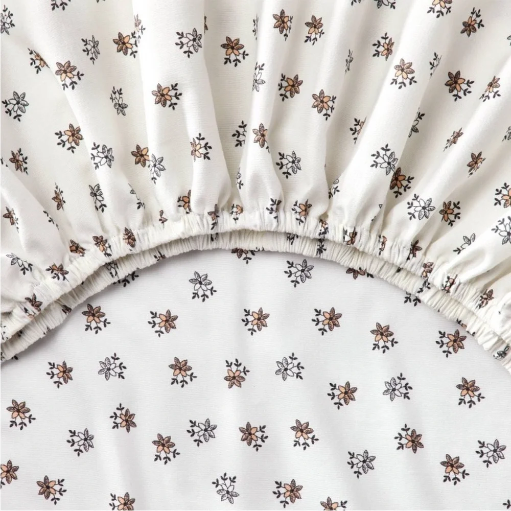Floral Cotton Percale Fitted Crib Sheet - Hearth & Hand™ with Magnolia